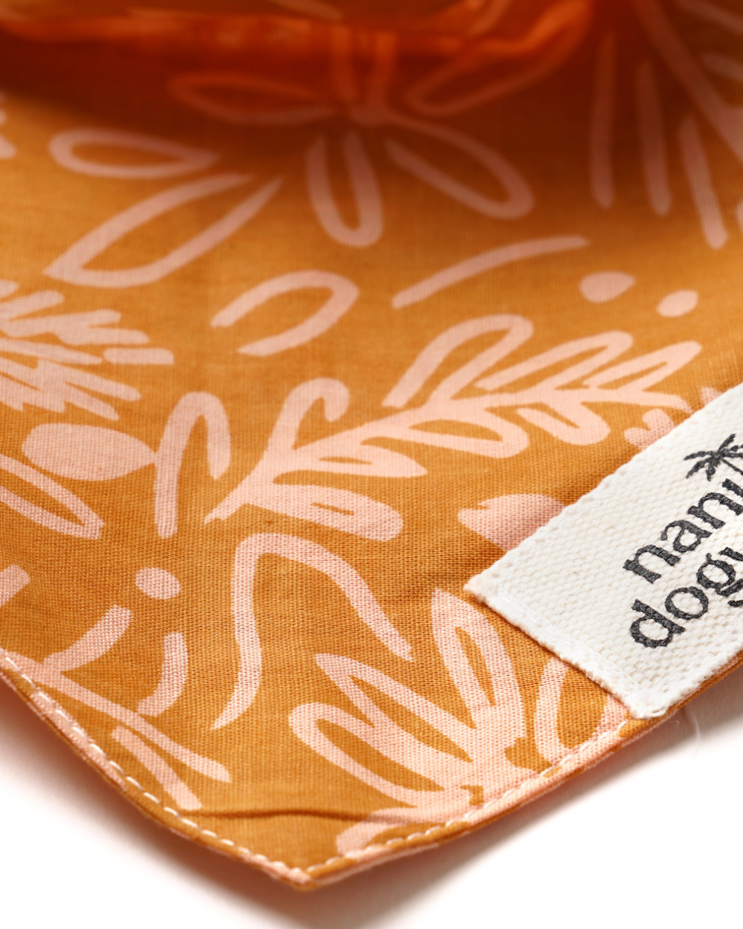 BlissBud Hundeschal – Einfarbiges Baumwoll-Bandana Für Mittelgroße Hunde, Kaffee-Farbton, Größe M